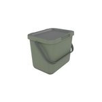 Poubelle de tri avec poign�e 6 l loops sundis h. 18, 7 cm vert