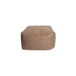 Pouf dixie l. 50 x h. 30 x p. 50 cm marron lin