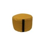 Pouf rond easy for life 48 x h. 27 cm jaune cumin