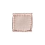 Pouf soan chambray jby creation rose l. 40 x h. 30 cm