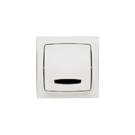Poussoir lumineux avec voyant legrand 0 976 10 coloris blanc montage en saillie