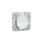 Interrupteur poussoir 10a schneider electric ovalis blanc