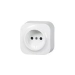 Prise 2 p�les arnould profil 3 plastique blanc