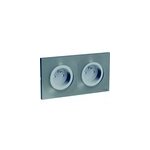 Prise de courant double avec terre complète schneider electric odace aluminium Prise de courant double avec terre complète schneider electric odace aluminium
