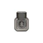 Prise de courant �tanche � encastrer plexo gris 16a, 250v - 070031l - legrand