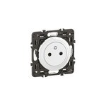 Prise de courant avec terre legrand c�liane sans plaque blanc