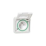 Prise encastrée avec terre étanche complète schneider electric mureva styl blanc Prise encastrée avec terre étanche complète schneider electric mureva styl blanc