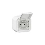 Prise legrand plexo blanc  griffes