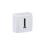 Prise tlphone complte saillie schneider electric alra blanc