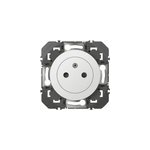 Prise avec terre affleurante legrand dooxie blanc carr�e