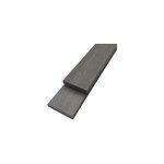Profil de finition pour lame de terrasse composite dcor gris goodhome neva