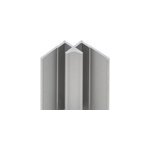 Profil� d'angle int�rieur h. 255 x 2, 3 cm, aluminium, argent, schulte deco design