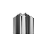 Profil d'angle intrieur pour panneaux muraux schulte dcodesign, aspect chrom