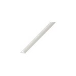Profil� de carrelage int�rieur diall rond pvc blanc lisse l. 1, 83m x l. 26, 5cm x ep. 6 mm