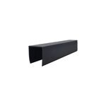 Profil de finition pvc en u gris anthracite l. 175 cm