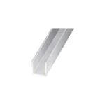 Profil u aluminium anodis incolore 15 x 15 x 15 mm, 2 m