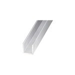 Profil u aluminium anodis incolore 20 x 20 x 20 mm, 2 m
