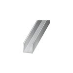 Profil u aluminium brut 10 x 20 x 10 mm, 1 m