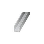 Profil u aluminium brut 10 x 20 x 10 mm, 2 m