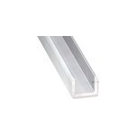 Profil� en u aluminium incolore 10 x 12. 9 mm, l. 2 m cqfd