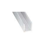 Profil� en u aluminium incolore 25 x 10 mm, l. 2 m cqfd