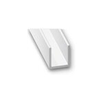 Profil� u aluminium laqu� blanc - 10 x 10 x 10 x 1 mm - cqfd