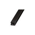 Profil u entourage tle pvc noir 7 x 4 mm, 1 m