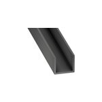 Profil� en u pvc anthracite 10 x 12 mm, l. 2, 6 m cqfd
