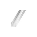 Profil u pvc blanc 6, 2 x 8, 7 x 6, 2 mm, 1 m