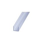 Profil u pvc transparent 10 x 18 x 10 mm, 2 m