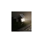 Projecteur à piquer solaire led intégré à détection davern 400lm ip65 noir goodhome Projecteur à piquer solaire led intégré à détection davern 400lm ip65 noir goodhome
