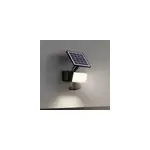 Projecteur solaire led intégré à détection davern 800lm ip65 noir goodhome Projecteur solaire led intégré à détection davern 800lm ip65 noir goodhome