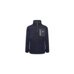 Pull polaire jcb quartz petit zip bleu marine l