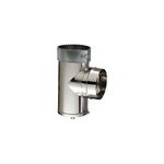 T� de purge pour tubage flexible �150 mm poujoulat