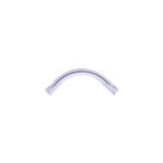 Raccord d'angle simple pour barre  rideau thira goodhome blanc