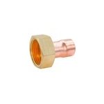 Raccord collet battu cuivre droit  souder sur tube cuivre 22 - sortie crou tournant femelle 26 / 34 ...