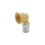 Raccord coud� � sertir pour tube multicouche �20 - coude femelle 15 / 21 (1 / 2 ; )