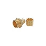 Raccord droit � glissement pour tube per �20 - droit m�le 20 / 27 (3 / 4 ; )