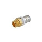 Raccord droit  sertir pour tube multicouche 16 - droit mle 12 / 17 (3 / 8 ; )