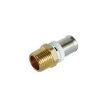 Raccord droit  sertir pour tube multicouche 16 - droit mle 15 / 21 (1 / 2 ; )