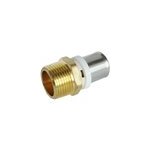 Raccord droit  sertir pour tube multicouche 20 - droit mle 20 / 27 (3 / 4 ; )