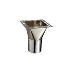 Raccord haut / conduit 180 mm / 25 x 25 cm poujoulat