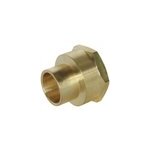 Raccord laiton droit � souder sur tube cuivre �14 - sortie femelle 15 / 21 (1 / 2 ; ), lot de 2