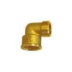 Raccord laiton � visser coude m�le femelle 20 / 27 ;