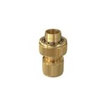 Raccord rapide laiton aquastop or et gris 19mm goodhome