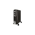 Radiateur bain d'huile 2000w pour 20m, noir, l. 42cm x h. 63cm, scholtes
