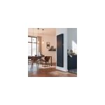 Radiateur connect lectrique  inertie fluide goodhome iriya anthracite 1500w vertical.