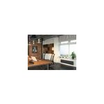 Radiateur lectrique double coeur de chauffe lumineux sauter hekla anthracite 1500w plinthe