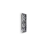 Radiateur lectrique  rayonnement avec soufflerie ilo fanmix en verre design bton 3d 1250w