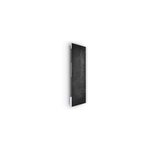 Radiateur �lectrique � rayonnement 1750w avec soufflerie, verre design b�ton glac� - ilo fanmix